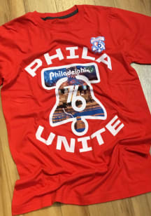 Philadelphia 76ers Red Phila Unite Short Sleeve T Shirt