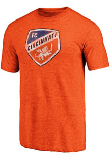 FC Cincinnati Orange Throwback Logo Short Sleeve Fashion T Shirt
