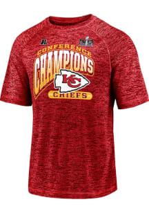 Kansas City Chiefs Red 2023 AFC Conference Champions Hail Mary Short Sleeve T Shirt