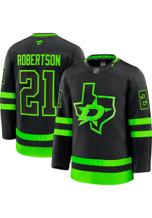 Jason Robertson Dallas Stars Mens Black Alt Premium Hockey Jersey