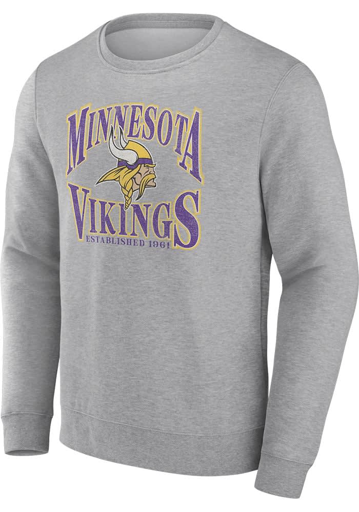 Minnesota Vikings Mens Playability Crew Sweatshirt - GREY