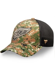 Detroit Red Wings Mens Green Auth Pro Military Appreciation Speed Flex Flex Hat