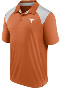 Texas Longhorns Mens Burnt Orange Primary Logo Short Sleeve Polo