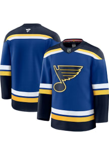 St Louis Blues Mens Blue Blank Premium Hockey Jersey