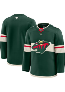 Minnesota Wild Mens Green Blank Premium Hockey Jersey