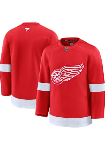 Detroit Red Wings Mens Red Blank Premium Hockey Jersey