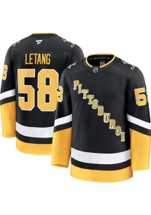 Kris Letang Pittsburgh Penguins Mens Black Alt Premium Hockey Jersey