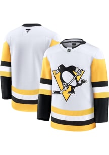 Pittsburgh Penguins Mens White Blank Premium Hockey Jersey