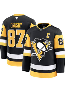 Sidney Crosby Pittsburgh Penguins Mens Black Home Premium Hockey Jersey