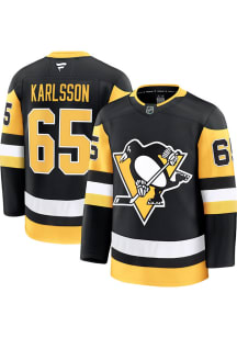 Erik Karlsson Pittsburgh Penguins Mens Black Home Premium Hockey Jersey