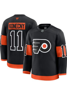 Travis Konecny Philadelphia Flyers Mens Black Alt Premium Hockey Jersey