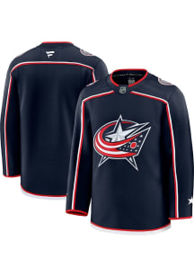 Columbus Blue Jackets Mens Navy Blue Blank Premium Design Hockey Jersey