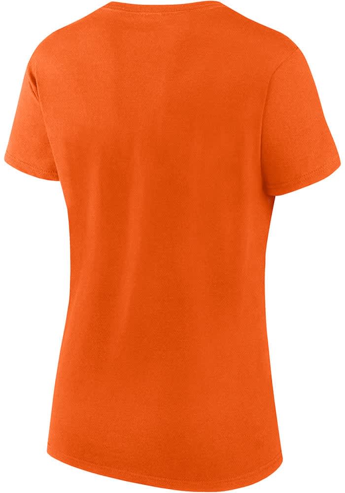 Cincinnati Bengals Womens Orange Fanwear Risk Short Sleeve T-Shirt