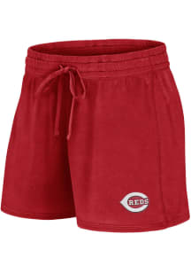Cincinnati Reds Womens Red Fanwear Start Shorts