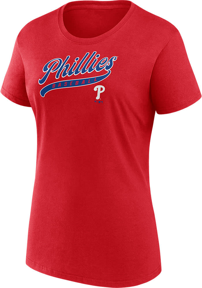 Philadelphia Phillies Womens Fanwear Start T-Shirt - RED