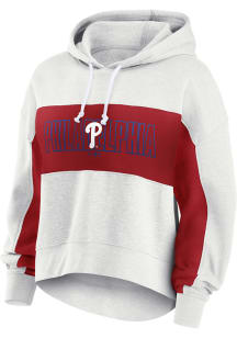 Philadelphia Phillies Womens Grey For It Hooded Sweatshirt