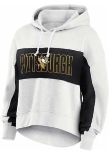 Pittsburgh Penguins Womens Grey For It Hooded Sweatshirt