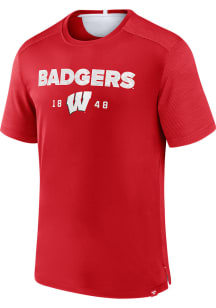 Red Wisconsin Badgers Badgers Short Sleeve T Shirt