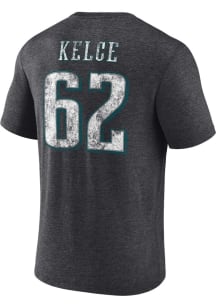 Jason Kelce Philadelphia Eagles Black Heritage Short Sleeve Fashion Player T Shirt