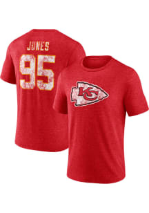 Chris Jones Kansas City Chiefs Red Heritage Short Sleeve Fashion Player T Shirt