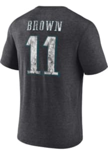 AJ Brown Philadelphia Eagles Black Heritage Short Sleeve Fashion Player T Shirt
