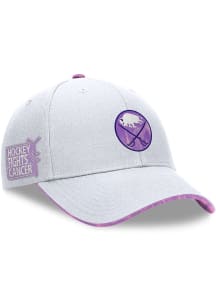 Buffalo Sabres 2024 Hockey Fights Cancer Structured Adjustable Hat - Purple