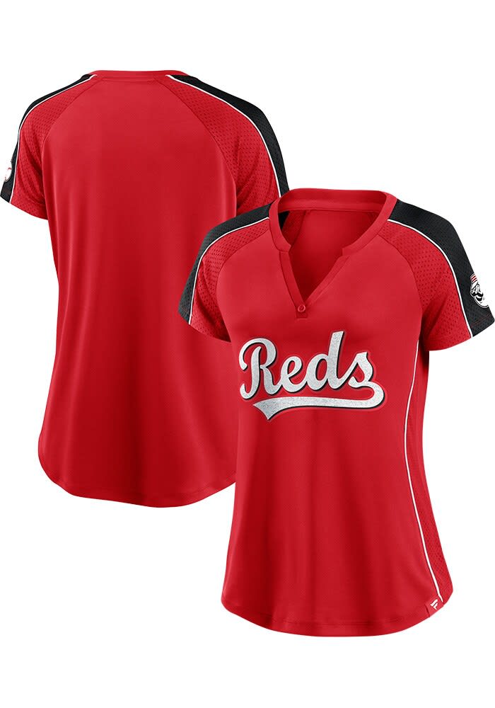 Cincinnati Reds Womens Diva Fashion Baseball Jersey - RED