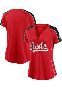Cincinnati Reds Womens Diva Fashion Baseball Jersey - Red