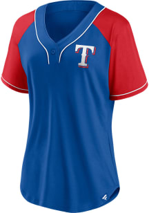 Texas Rangers Womens Diva Fashion Baseball Jersey - Blue