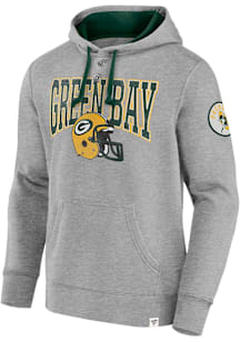 Green Bay Packers Mens Grey Label Maker Fashion Hood