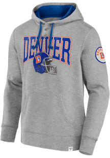 Denver Broncos Mens Grey Label Maker Fashion Hood