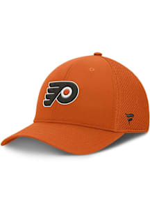 Philadelphia Flyers Mens Orange Structured Stretch Spacer Mesh Flex Hat