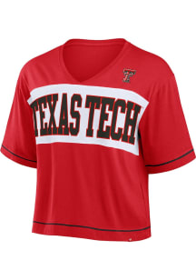 Texas Tech Red Raiders Womens Red Team Bold Short Sleeve T-Shirt