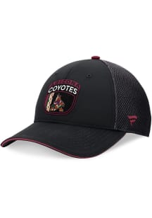 Arizona Coyotes 2024 Authentic Pro Draft Trucker Adjustable Hat - Black