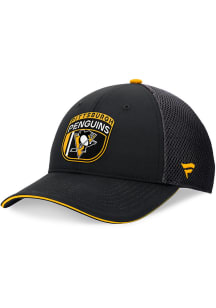 Pittsburgh Penguins 2024 Authentic Pro Draft Trucker Adjustable Hat - Black