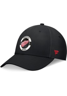 Detroit Red Wings Mens Black 2024 Authentic Pro Practice Stretch Flex Hat