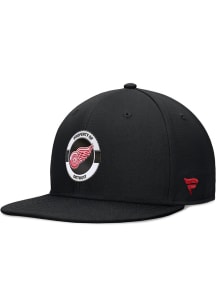Detroit Red Wings Black 2024 Authentic Pro Practice Mens Snapback Hat