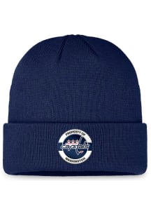 Washington Capitals Navy Blue 2024 Authentic Pro Practice Cuffed Mens Knit Hat