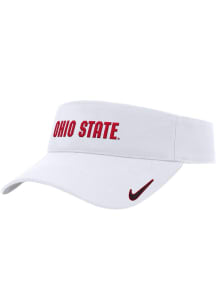 Ohio State Buckeyes Nike Dri Fit Ace Visor Mens Adjustable Visor - White