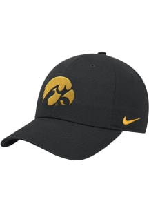 Nike Black Iowa Hawkeyes Club Cap Unstructured Adjustable Hat