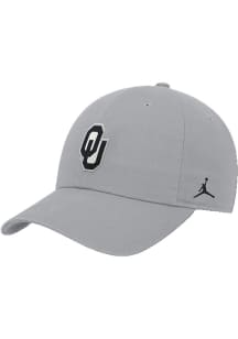 Nike Oklahoma Sooners Club Cap Unstructured Adjustable Hat - Grey