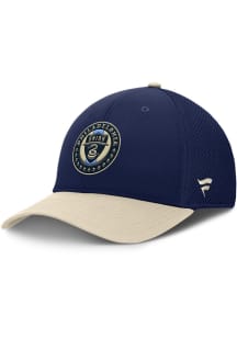 Philadelphia Union Mens Navy Blue 2T Structured Stretch Spacer Mesh Flex Hat