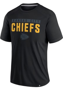Kansas City Chiefs Black Blackout Short Sleeve T Shirt