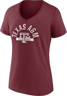 Texas A&amp;M Aggies Womens Maroon Iconic Short Sleeve T-Shirt