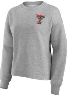 Texas Tech Red Raiders Womens Grey Spirit LS Tee