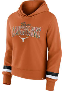 Texas Longhorns Womens Burnt Orange Over Hooded Sweatshirt