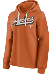 Texas Longhorns Womens Burnt Orange Contact Hooded Sweatshirt