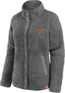 Texas Longhorns Womens Burnt Orange Sherpa Long Sleeve Full Zip Jacket