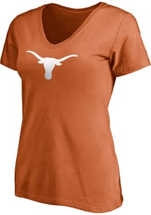 Texas Longhorns Womens Burnt Orange Primary Short Sleeve T-Shirt