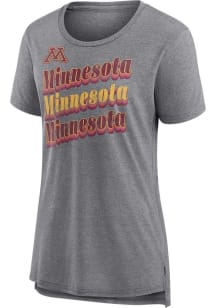 Minnesota Golden Gophers Drop It Back Short Sleeve T-Shirt - Grey